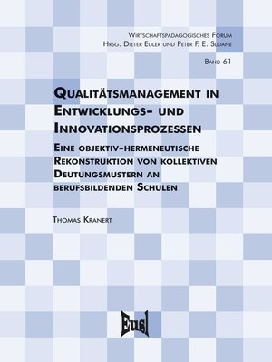 cover image of Qualitätsmanagement in Entwicklungs- und Innovationsprozesse